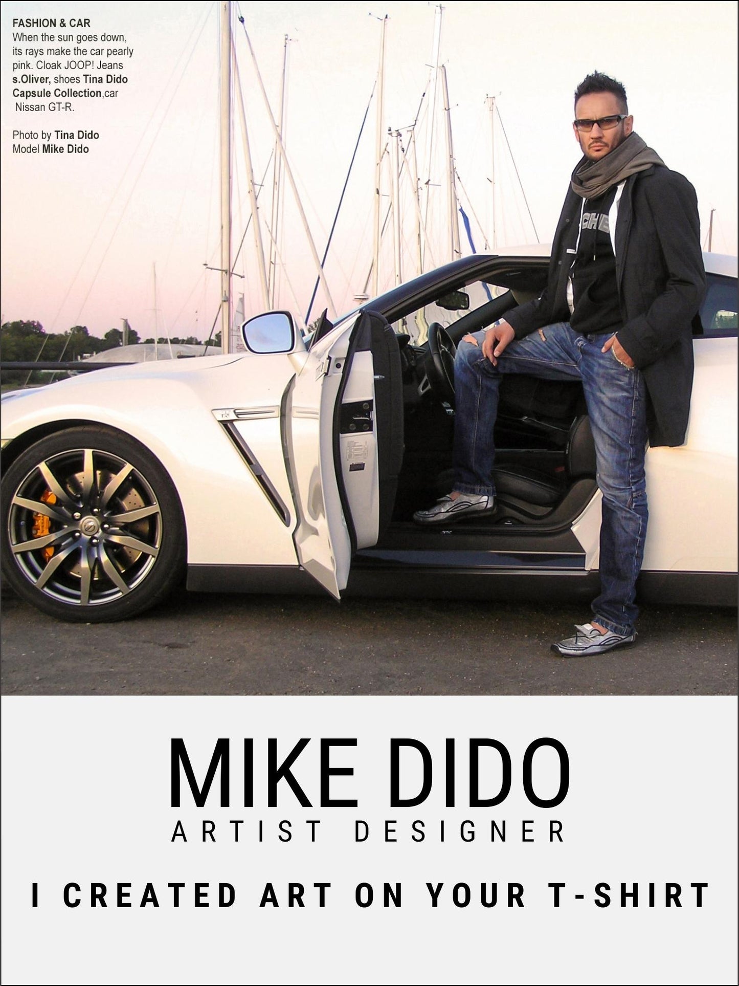 Logo T Shirt Heart Rose by Mike Dido