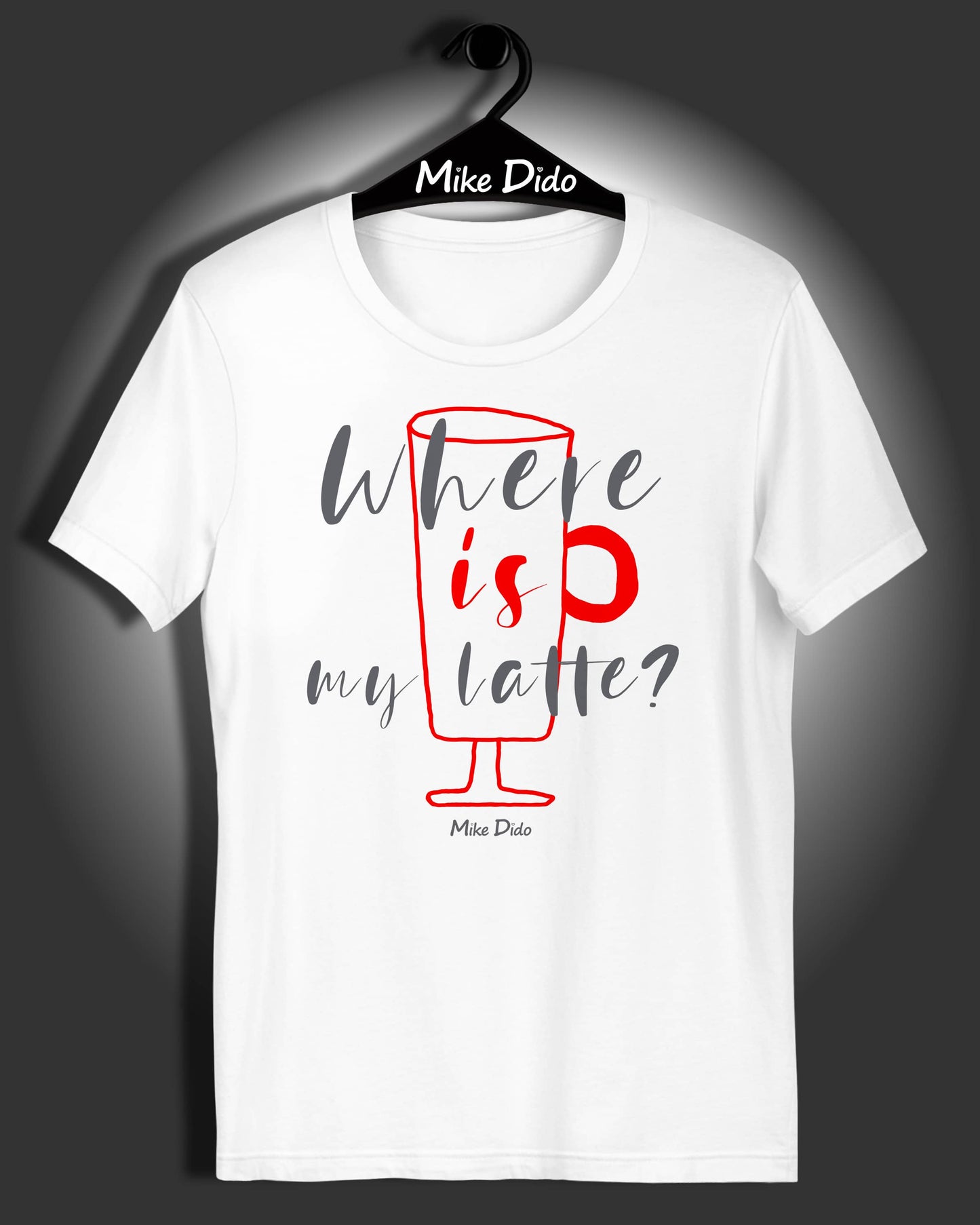 Mens Graphic T-shirt Latte by Mike Dido