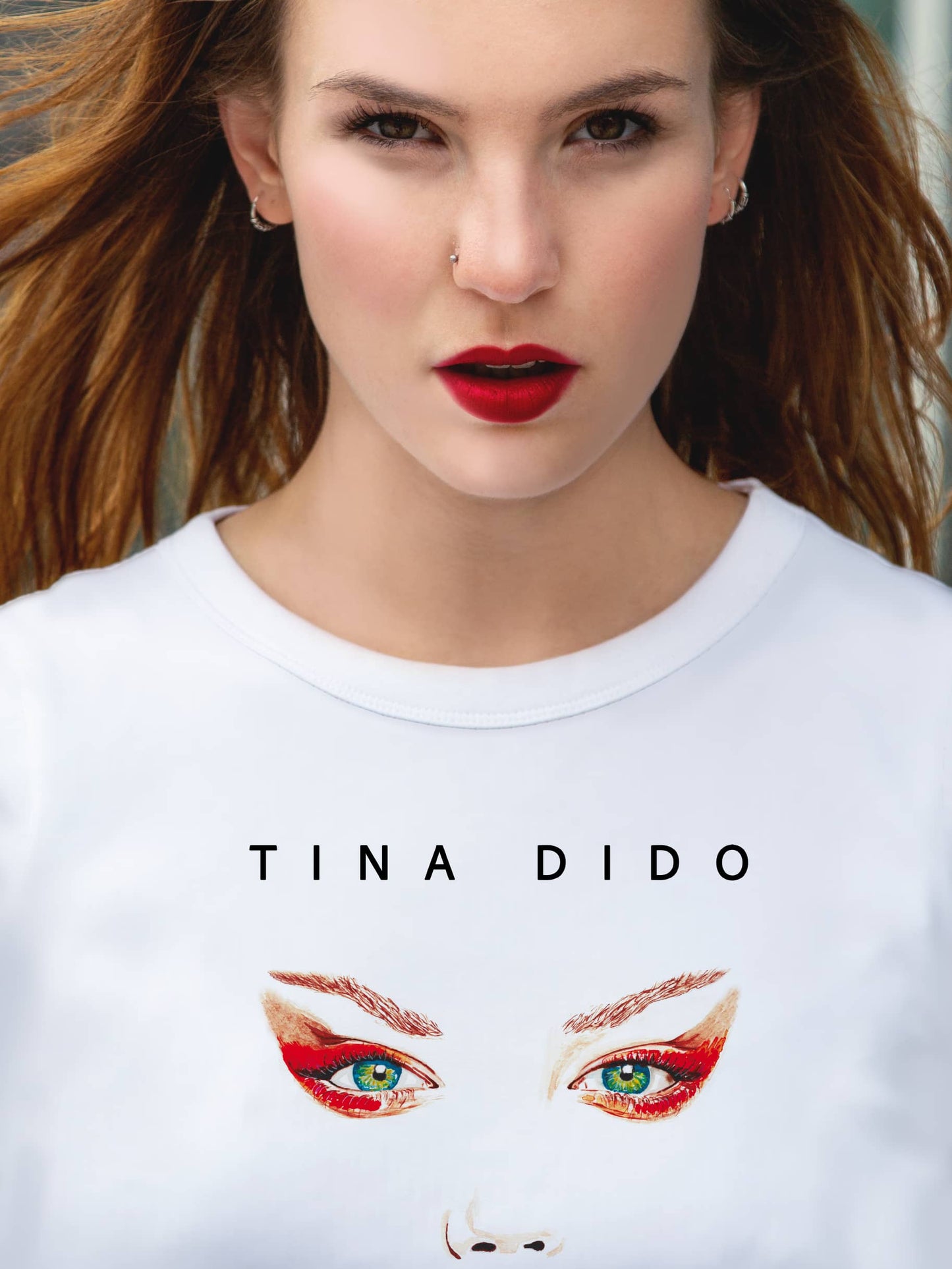 Premium Crafted Fashion T-Shirt With Lindsey Wixson Art By TINA DIDO