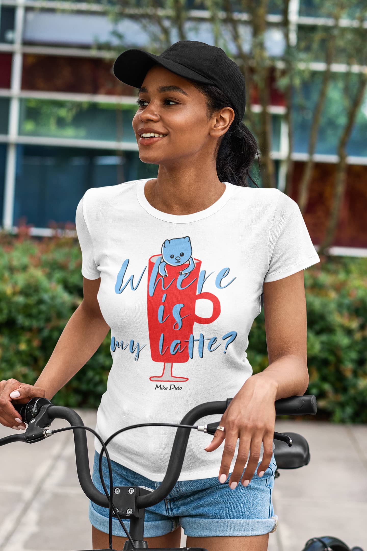 Cute Shirt With Dog And Coffee For Women Men by Mike Dido