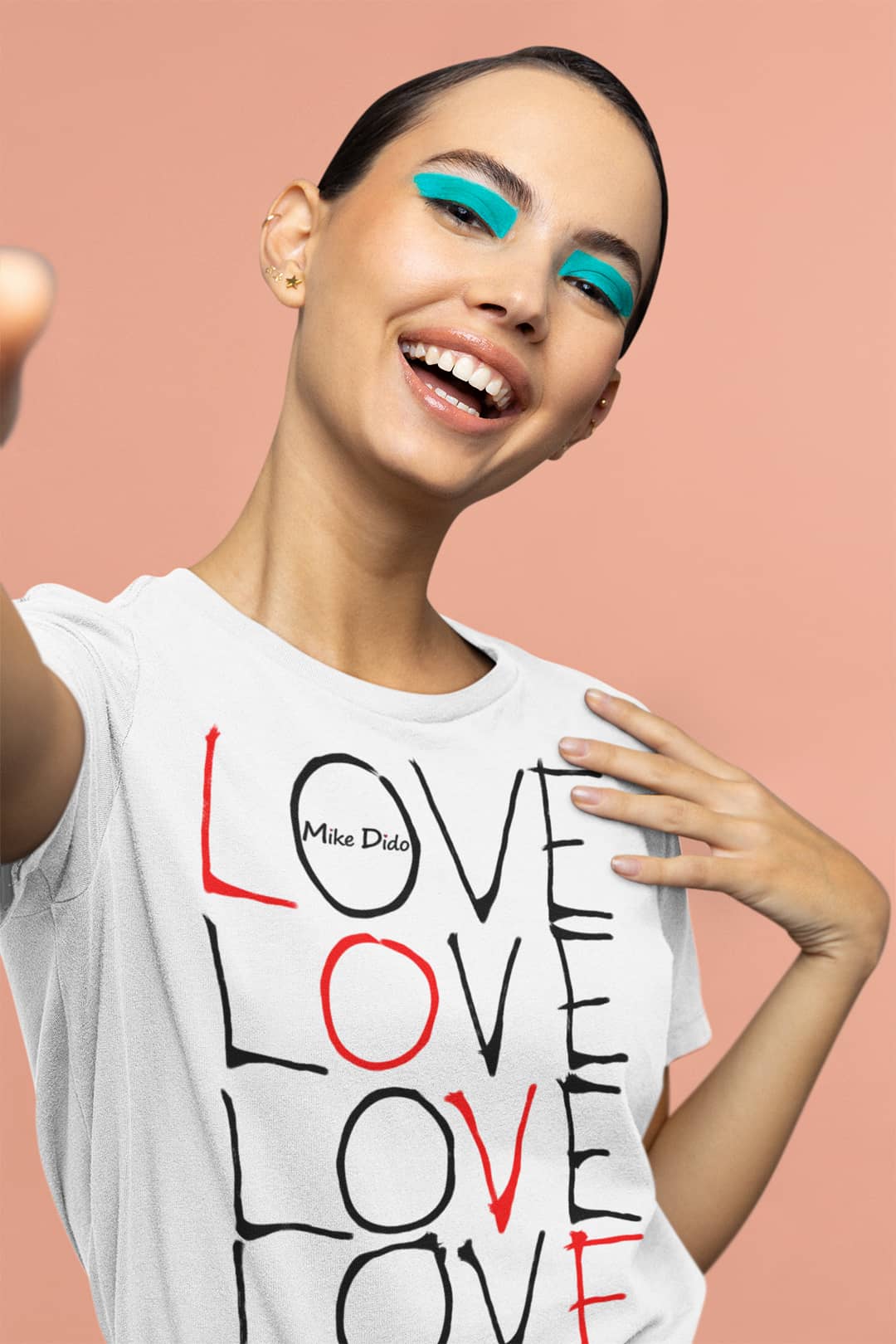 Basic T-Shirt With Love Word by Mike Dido