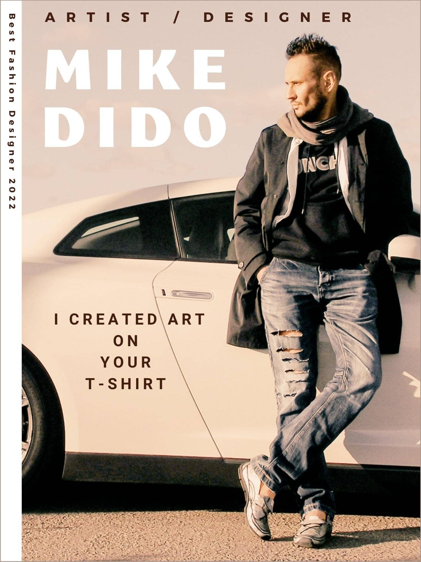 Pink Bunny T-Shirt With Red Heart By Mike Dido