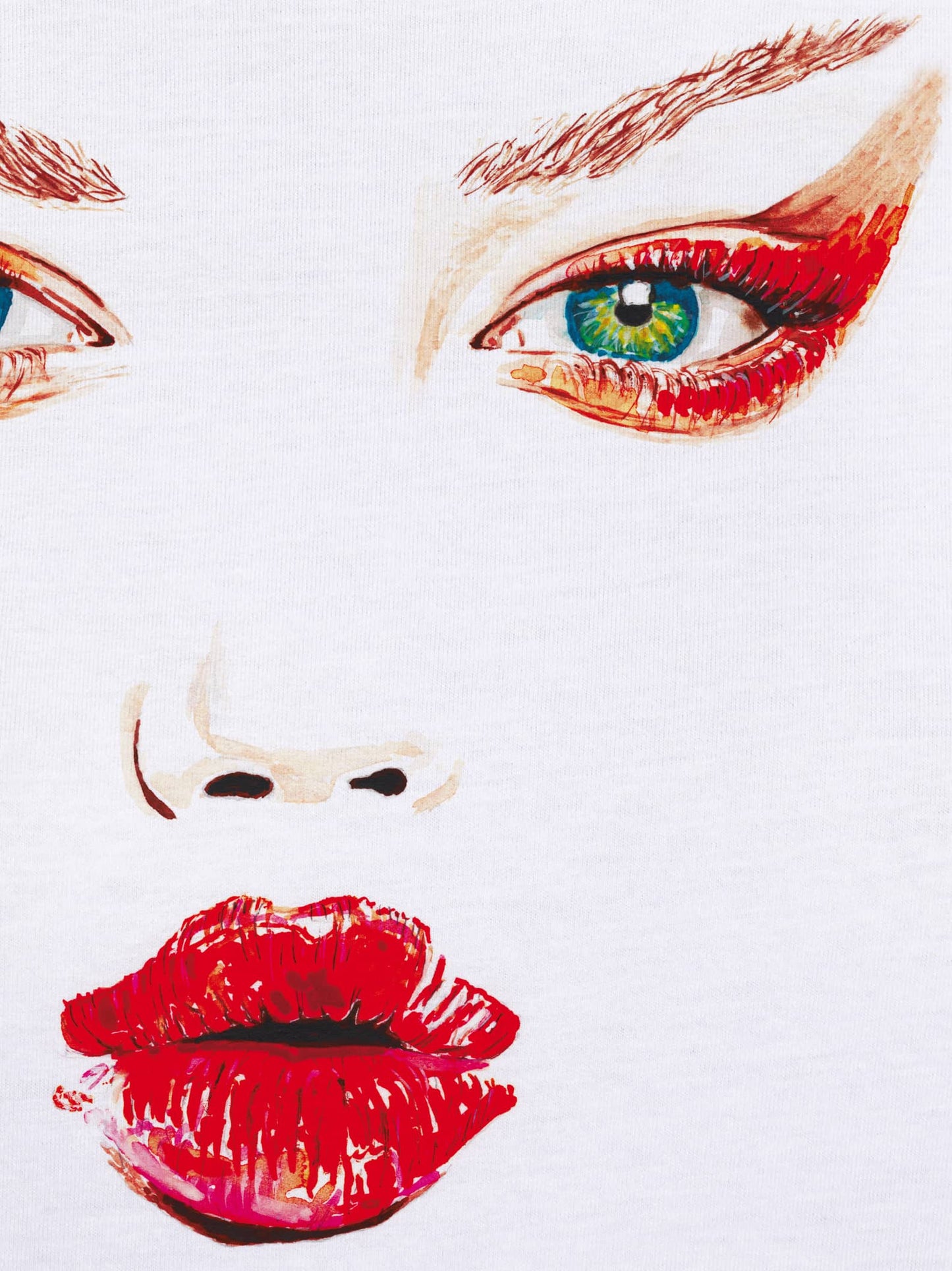 Premium Crafted Fashion T-Shirt With Lindsey Wixson Art By TINA DIDO