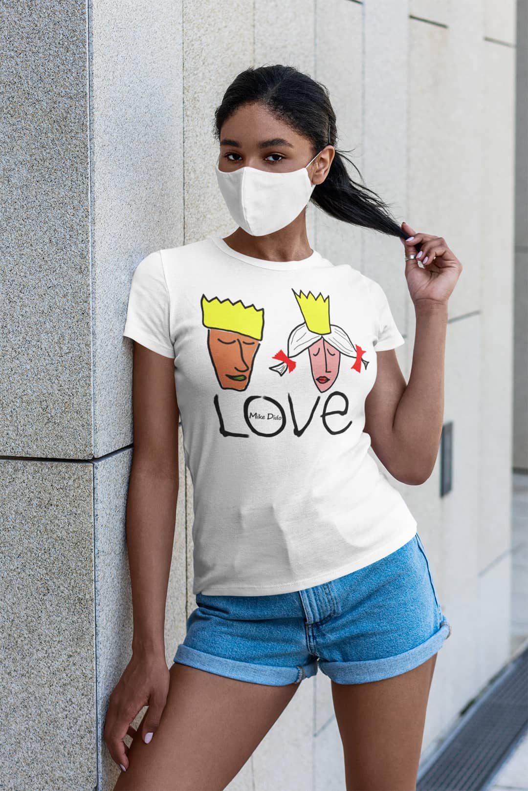Stylish Designer Tee King Queen Love by Mike Dido