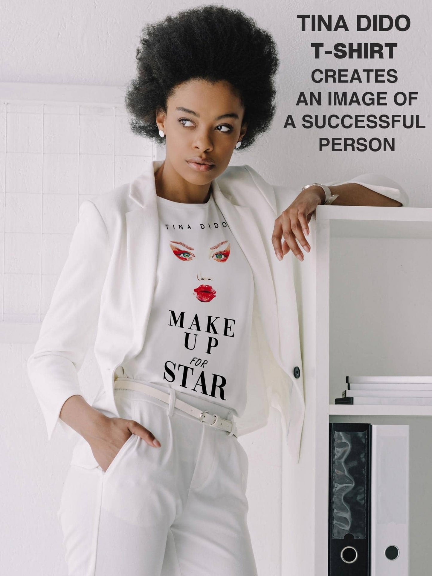 Premium Crafted Fashion T-Shirt With Lindsey Wixson Art By TINA DIDO