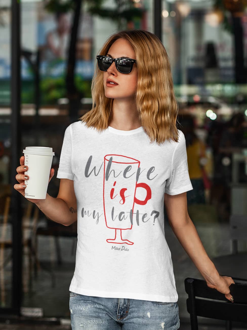 Woman T Shirt For Coffee Lovers by Mike Dido