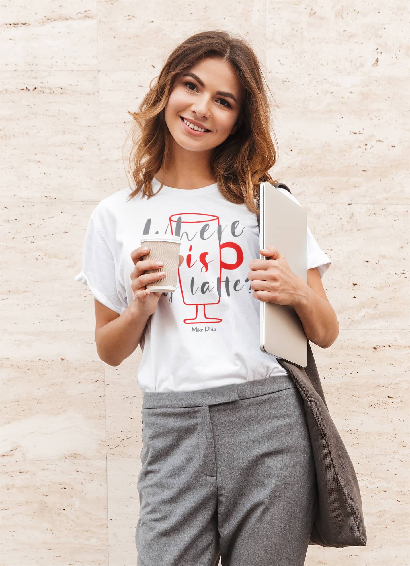 Woman T Shirt For Coffee Lovers by Mike Dido