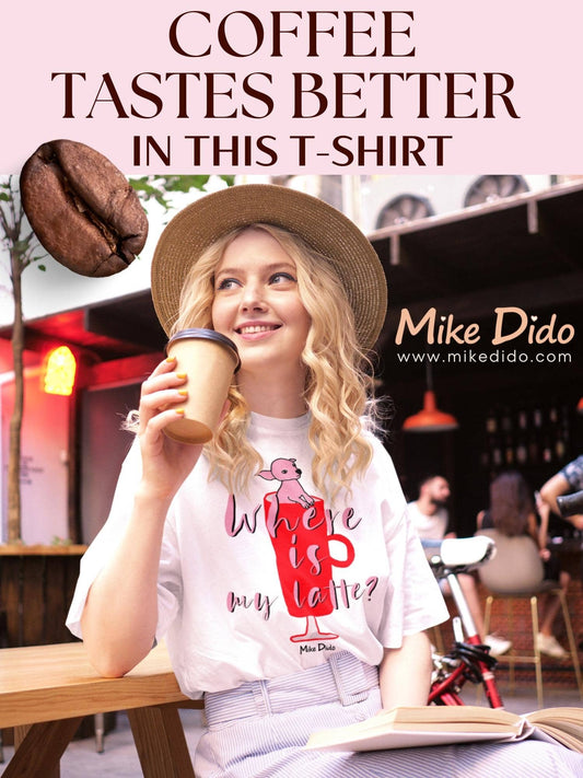Coffe Shirt With Dog For Women Men by Mike Dido