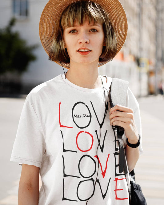 Basic T-Shirt With Love Word by Mike Dido