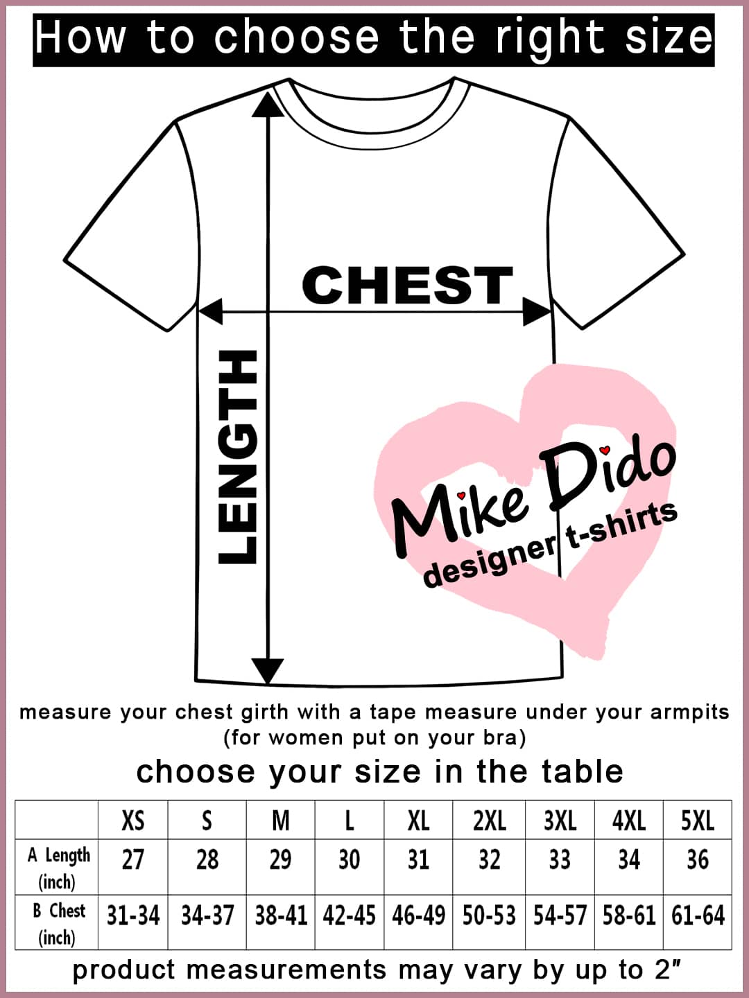 White And Black Graphic Tee Love Heart Lovers by Mike Dido