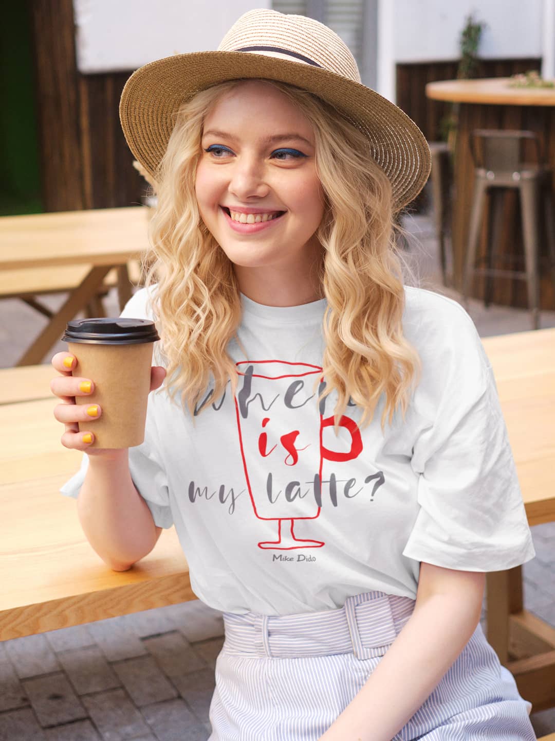 Woman T Shirt For Coffee Lovers by Mike Dido