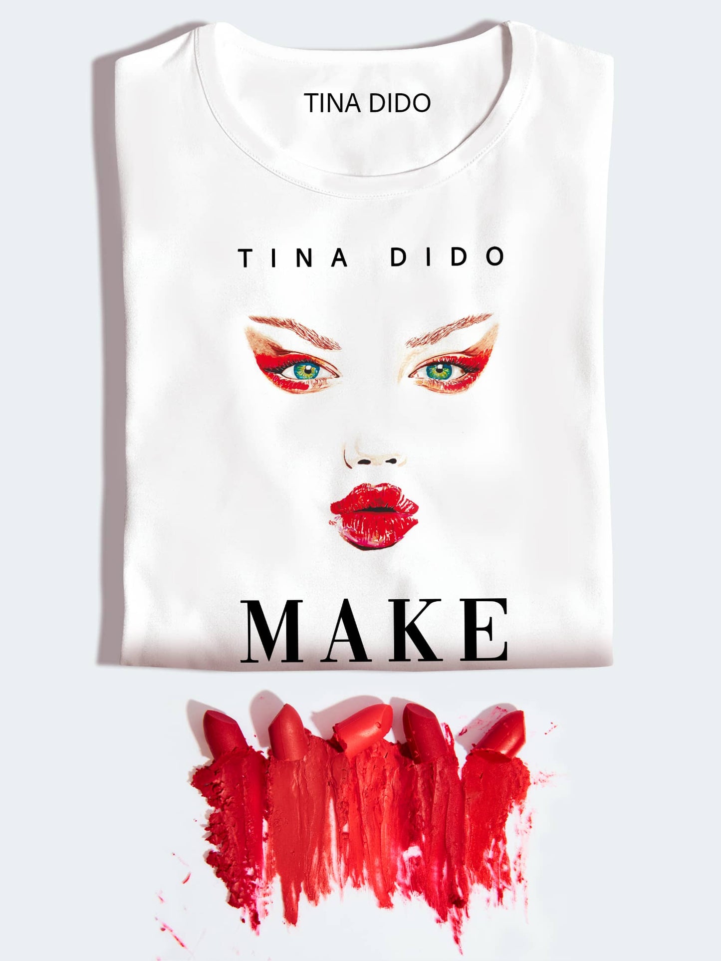 Premium Crafted Fashion T-Shirt With Lindsey Wixson Art By TINA DIDO