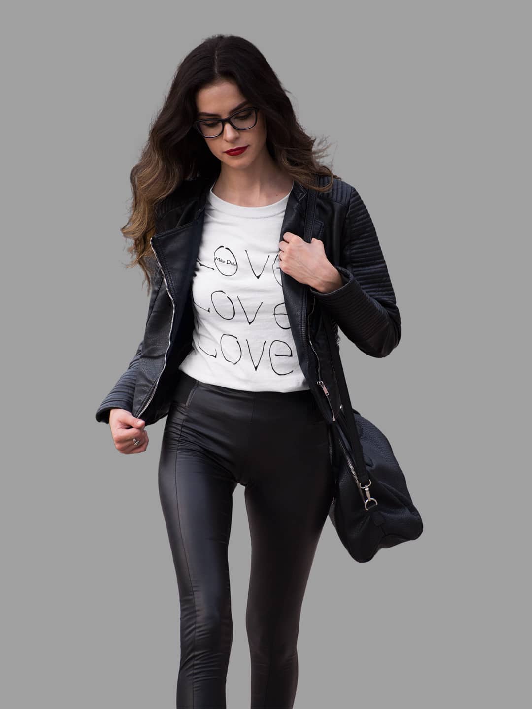 Love Slogan Cotton T-Shirt For Women And Men by Mike Dido